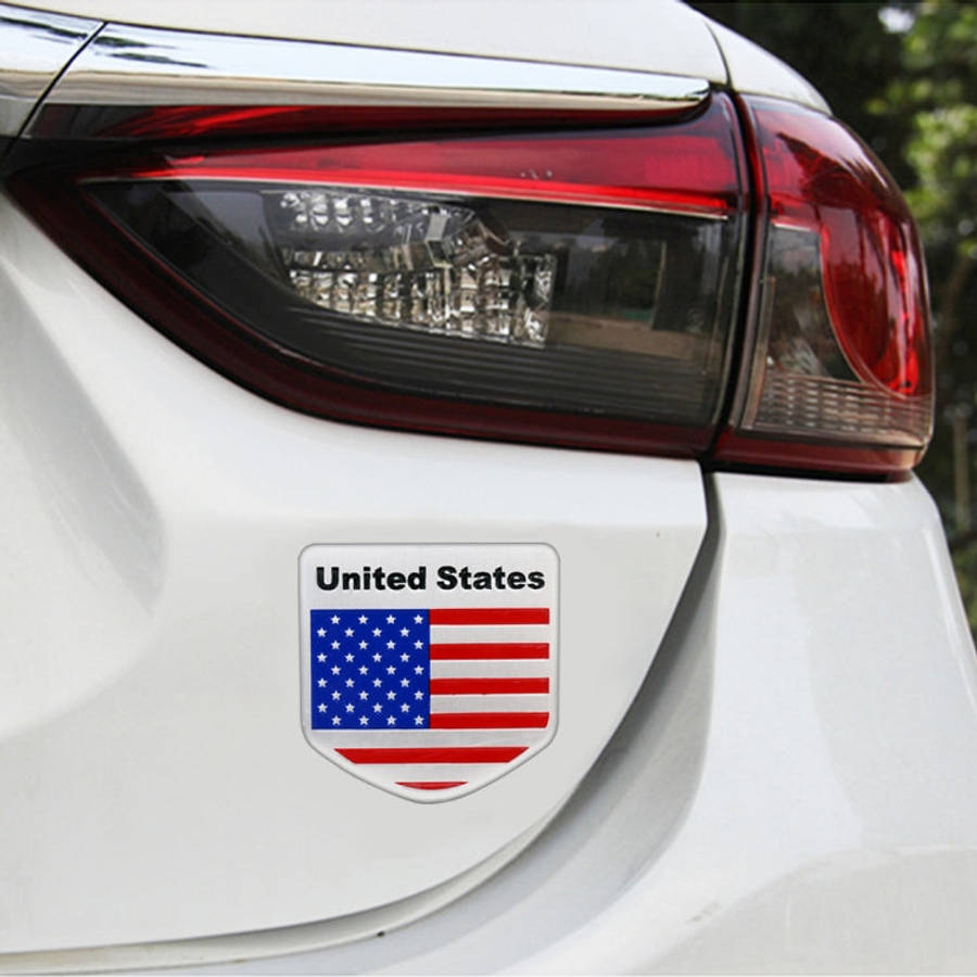 Car-Styling Semicircle Shape USA Flag Pattern Random Decorative Sticker, USA Flag Semicircle Shape