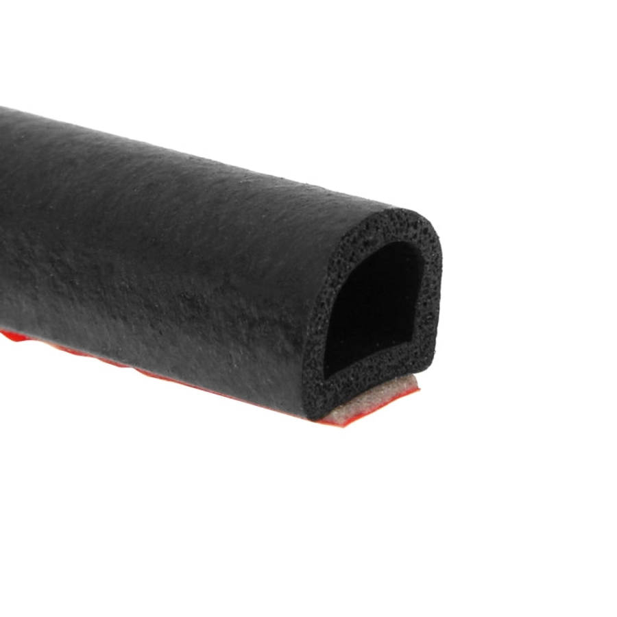 Small D-shaped Car Noise Reduction Sealing Strip with Sticker, Length: 5m, Length: 5m Small D-shaped