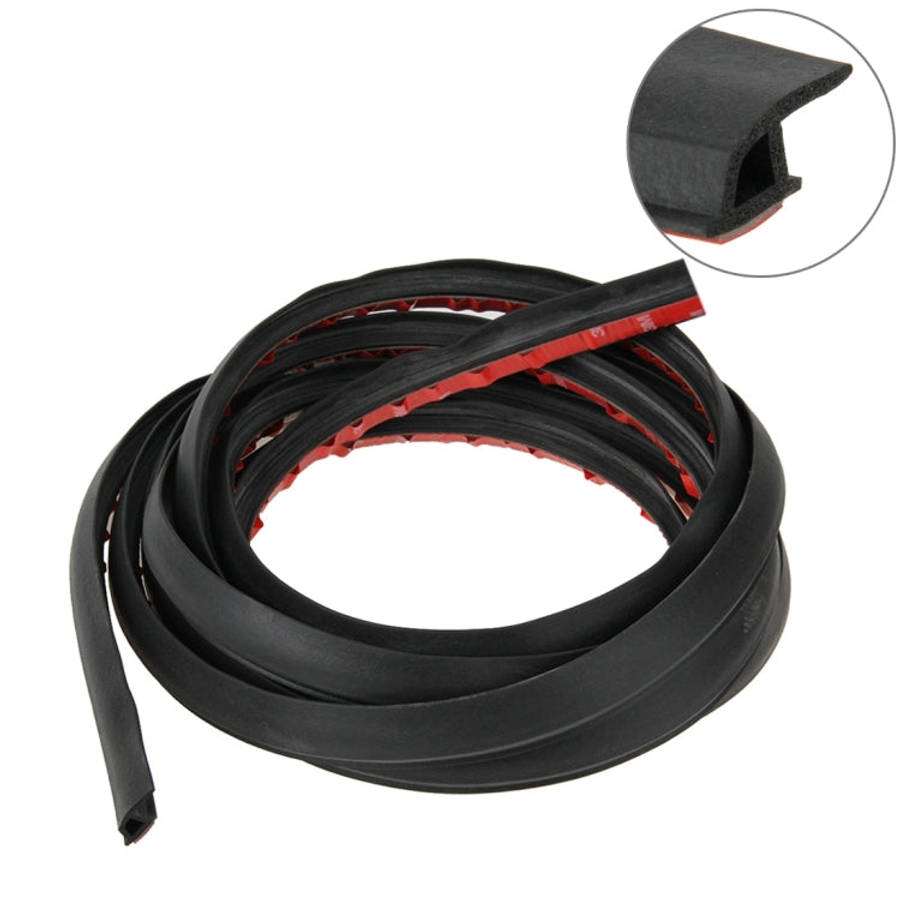 P-shaped Car Noise Reduction Sealing Strip with Sticker, Length: 5m, Length: 5m P-shaped