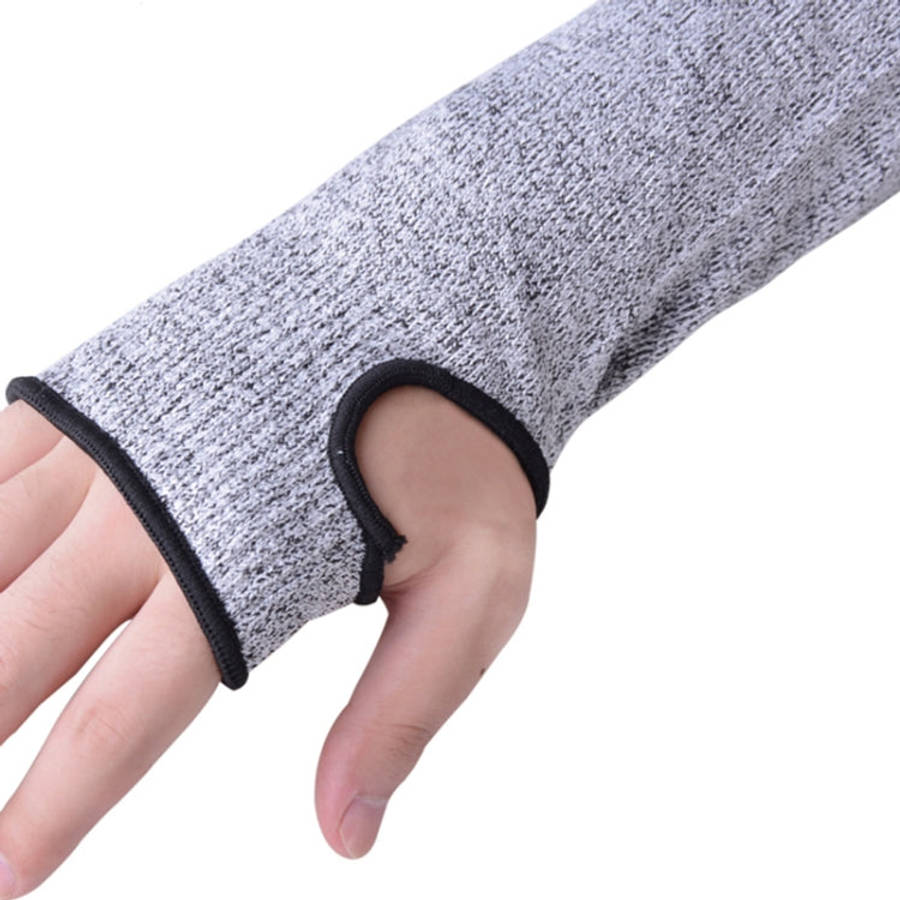 Elastic Breathable Anti-cut Elbow Arm Sleeve HPPE Protective Gear, Length: 45cm, Length: 45cm