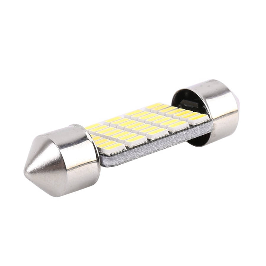 2 PCS 36mm DC12V / 1.2W / 6000K / 80LM 33LEDs SMD-3014 Car License Plate Light / Dome Light, with...