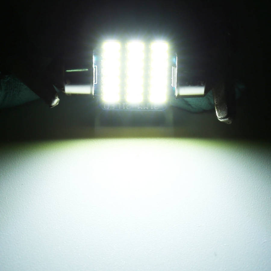 2 PCS 31mm DC12V / 1W / 6000K / 65LM 21LEDs SMD-3014 Car License Plate Light / Dome Light, with D...