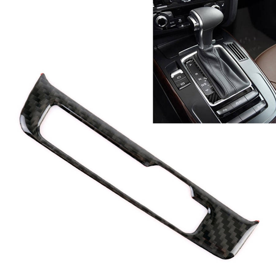 Car Carbon Fiber Gear Panel Decorative Sticker for Audi A4L / A5 / Q5 2009-2016, Gear Panel