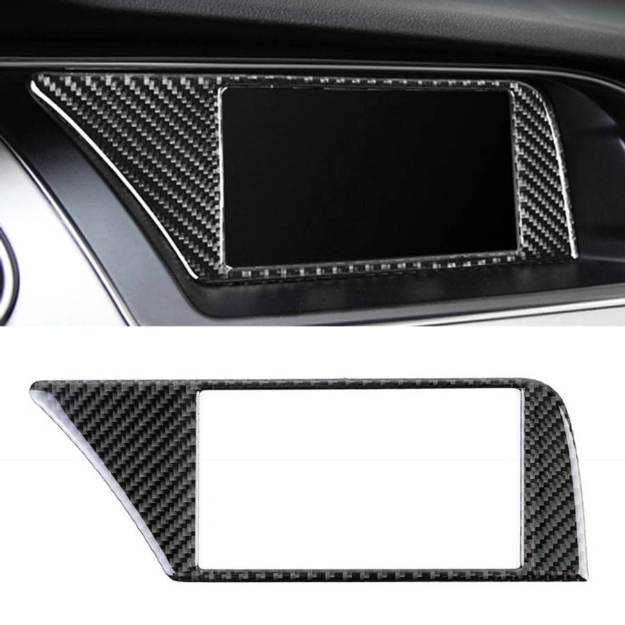 Car Carbon Fiber Inner Frame without Navigation Decorative Sticker for Audi A4L / A5 / Q5 2009-20...