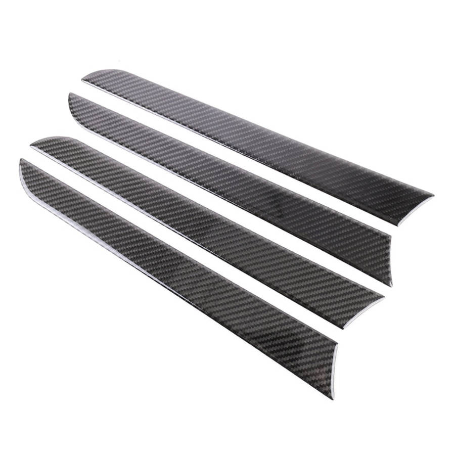 4 PCS Car Carbon Fiber Inner Door Panel Decorative Sticker for Audi A4L / A5 / Q5 2009-2016, Inne...