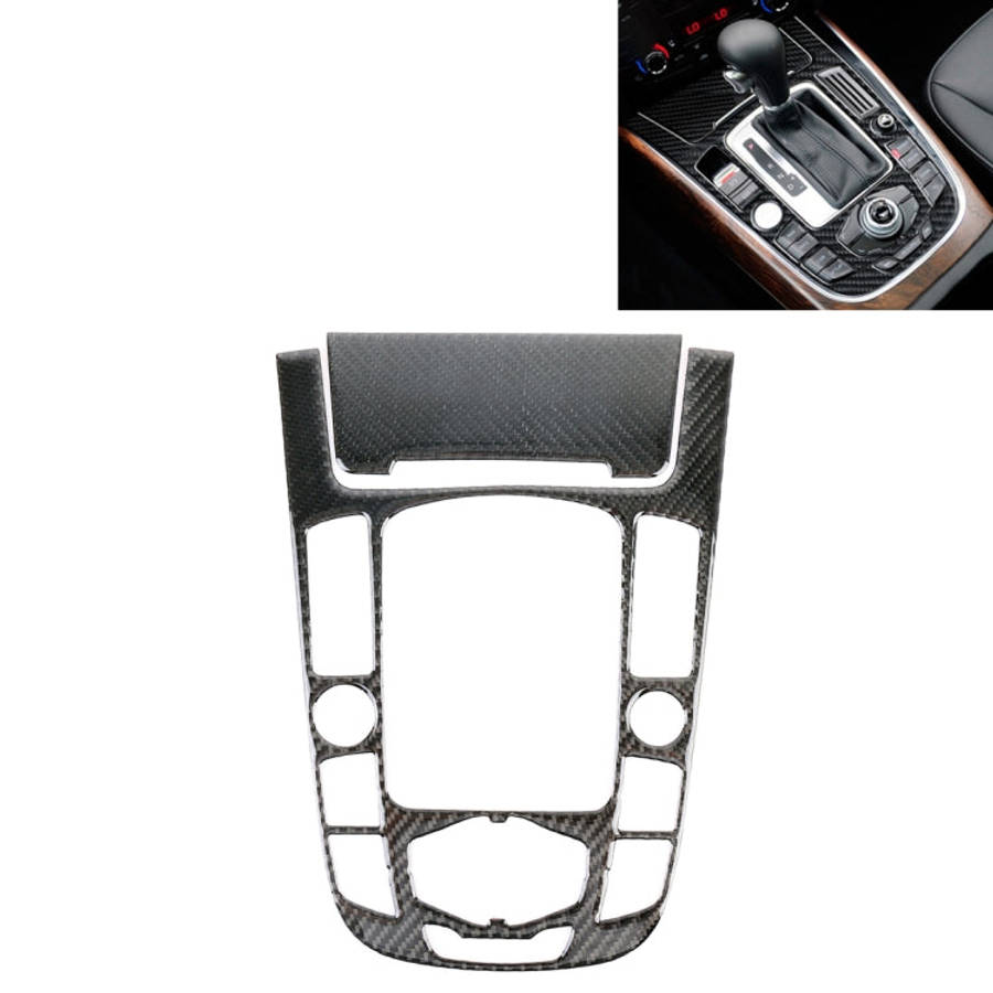 2 PCS Car Carbon Fiber Gear Panel Decorative Sticker for Audi A4L / A5 / Q5 2009-2016, Gear Panel...