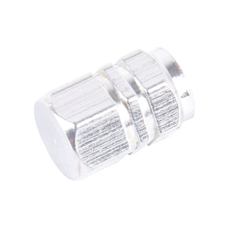4PCS SA Metal Plated Hexagon Shape Universal Tire Valve Stem Cap, Hexagon Shape