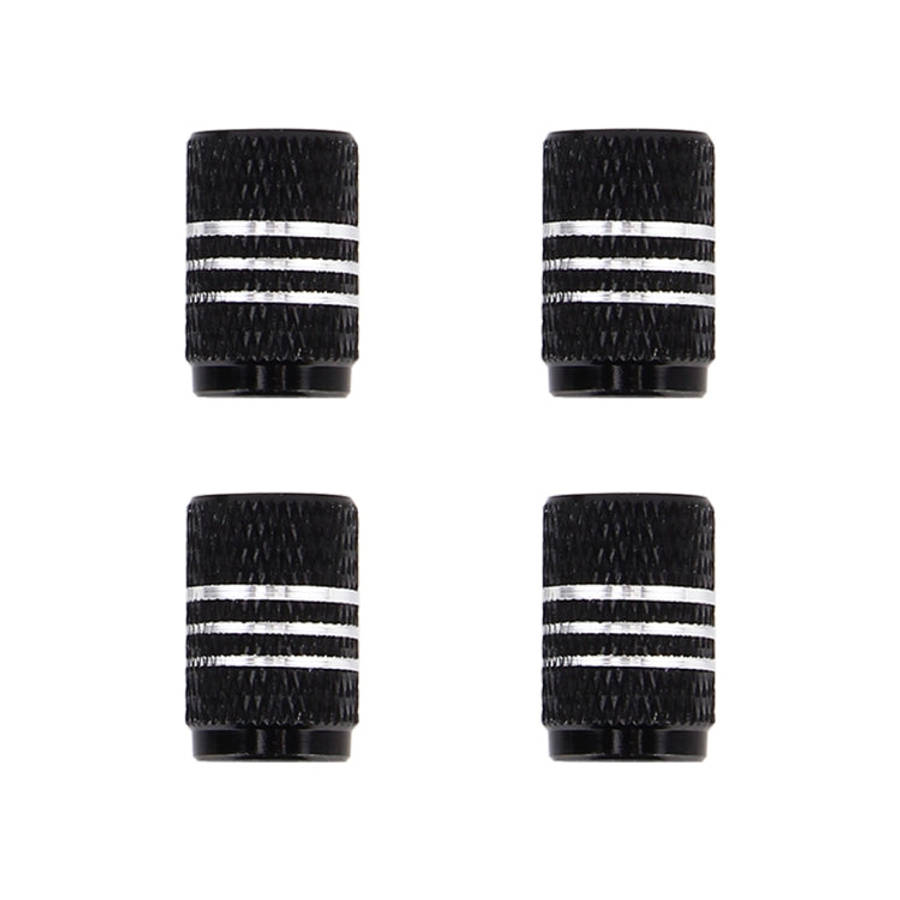 4PCS Metal Plated Circular Shape Universal Tire Valve Stem Cap With White Diamond, Circular Shape