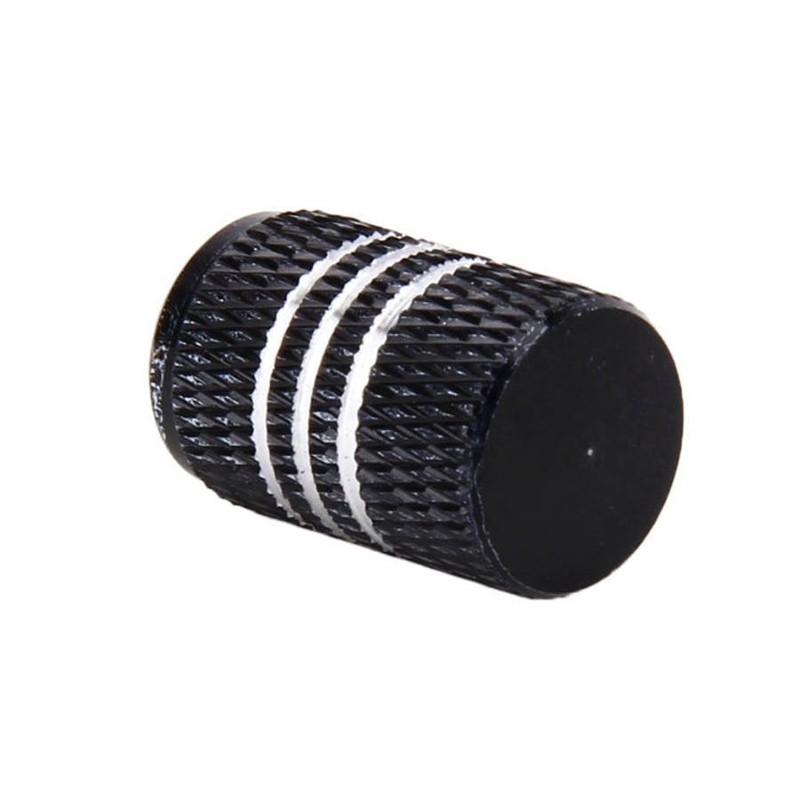 4PCS Metal Plated Circular Shape Universal Tire Valve Stem Cap With White Diamond, Circular Shape