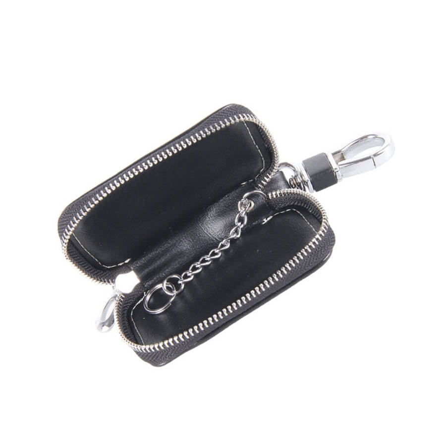 Universal Leather Flash Powder Texture Waist Hanging Zipper Wallets Key Holder Bag (No Include Ke...