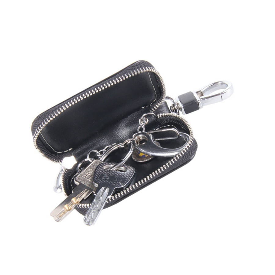 Universal Leather Flash Powder Texture Waist Hanging Zipper Wallets Key Holder Bag (No Include Ke...