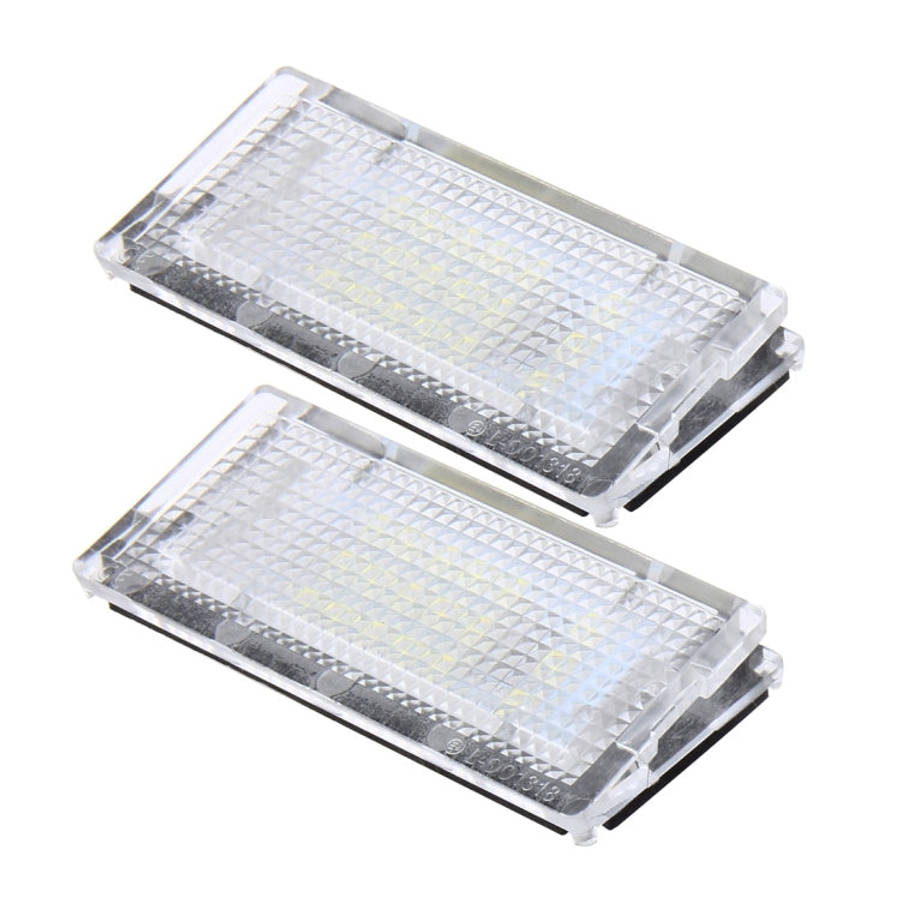 2 PCS License Plate Light with 18  SMD-3528 Lamps for BMW E46 4D 1998-20032W 120LM,6000K, DC12...