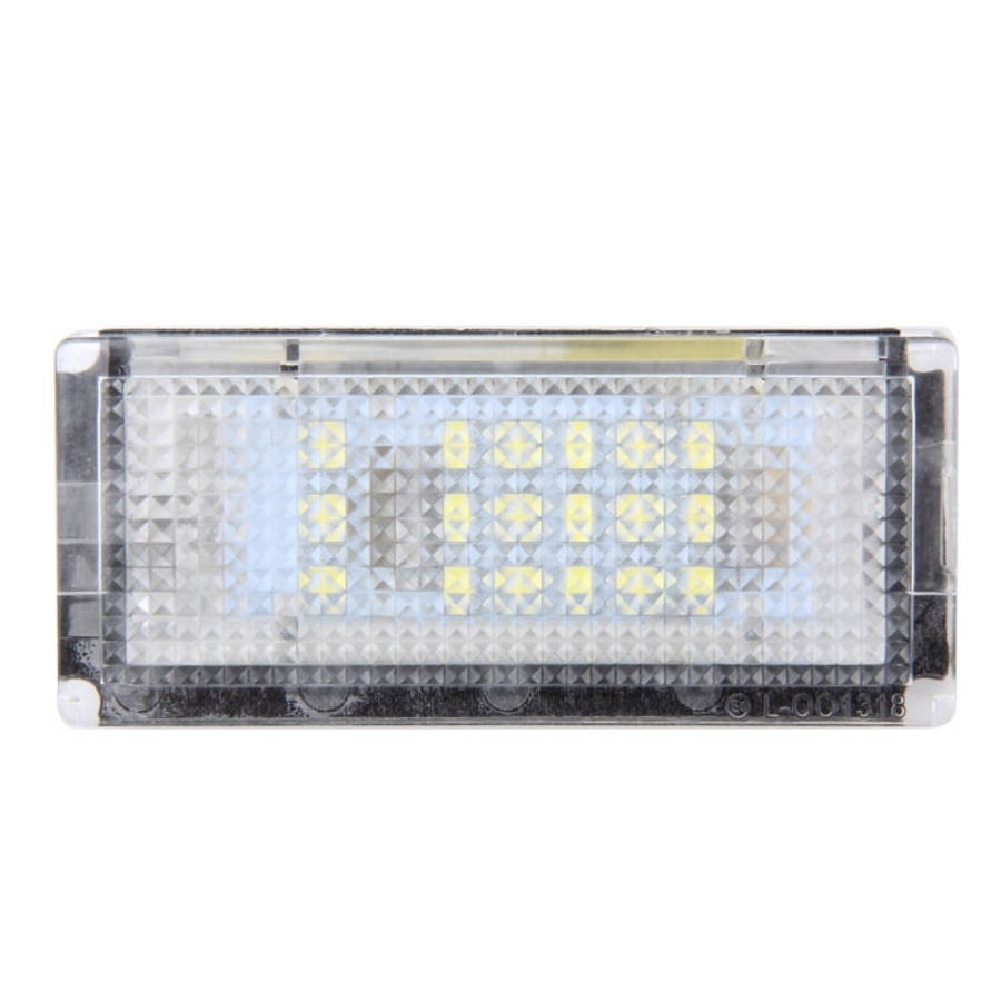 2 PCS License Plate Light with 18  SMD-3528 Lamps for BMW E46 4D 1998-20032W 120LM,6000K, DC12...