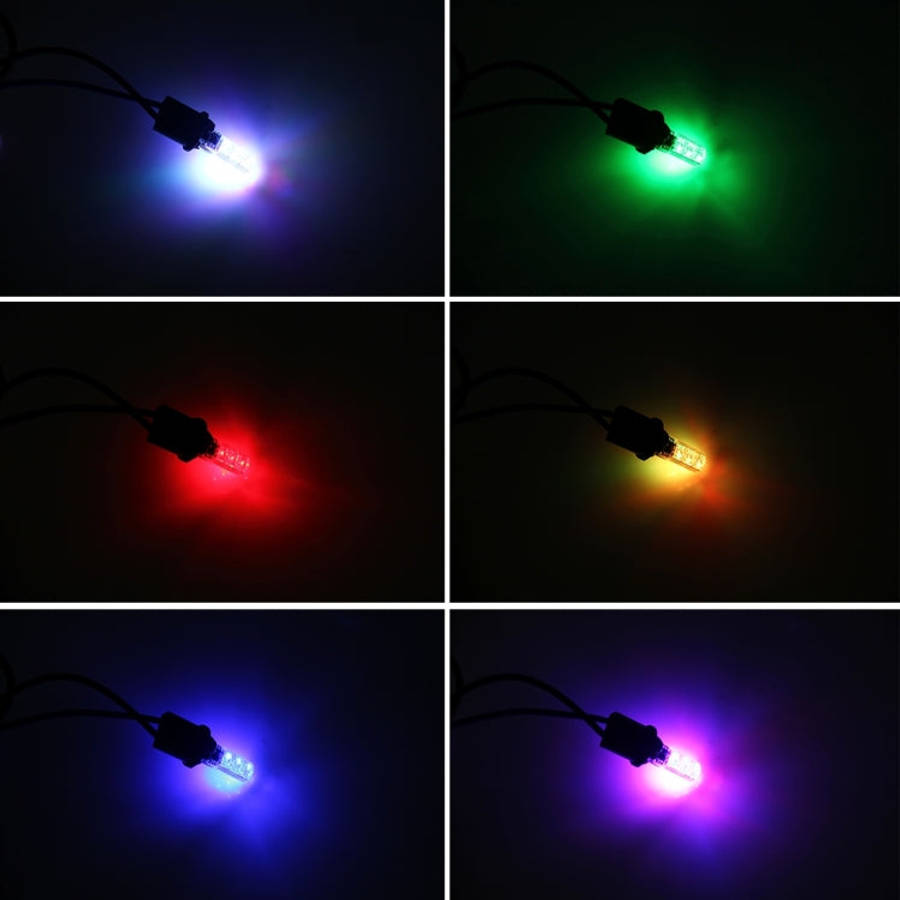 2 PCS T10 2W Auto Flash Strobe Fade Smooth Remote Controlled Colorful LED Clearance Decorative Li...