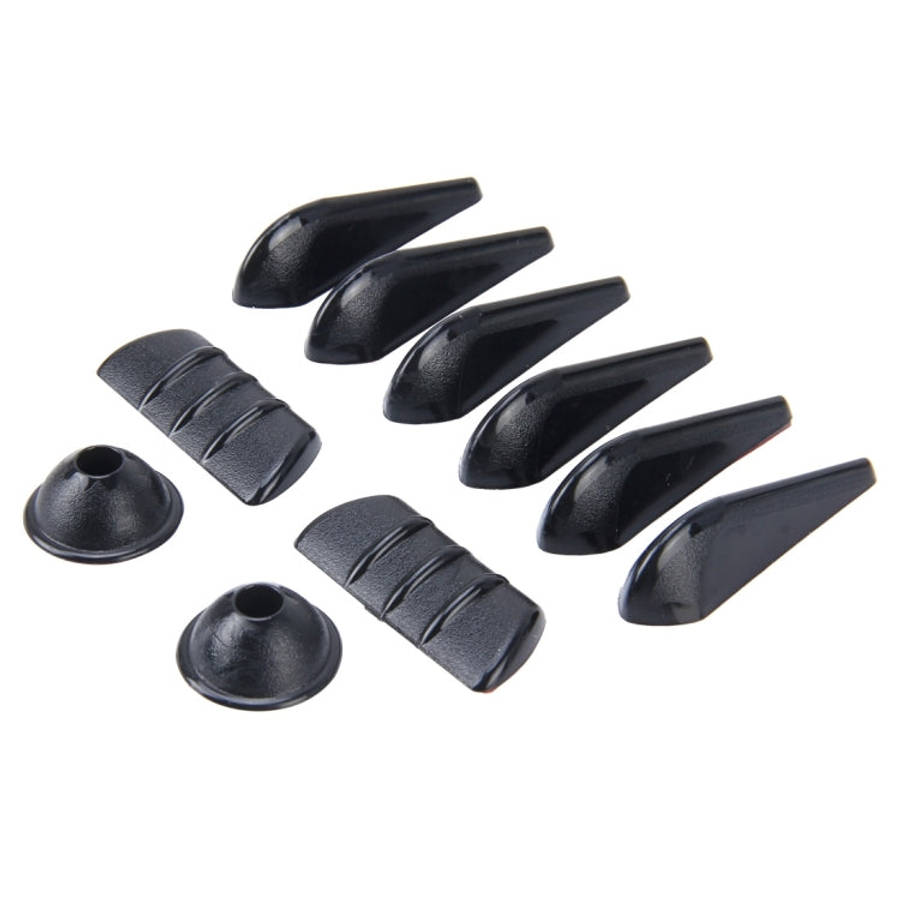 10 PCS Car Exterior Rubber Noise-cancelling Airflow-adjusting Kit, Noise-cancelling Airflow-adjus...