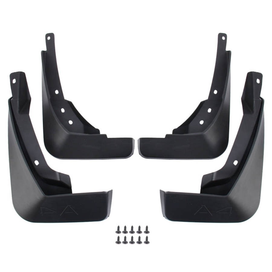 4 PCS Car Auto Semi-Rigid PVC Splash Flaps Mudguards Fender Guard for Audi A4L 2016 Version, For ...