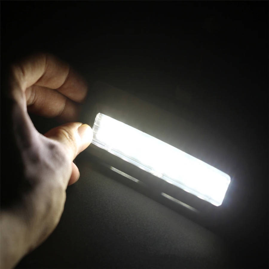 2 PCS White Light Car LED Vanity Mirror Lamp Lights with 18 SMD-3528 Lamps for BMW E60/ E60N/ E61...