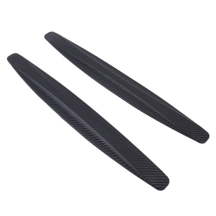 2 PCS Universal Car Body Carbon Fiber Bumper Guard Protector Sticker/Car Crash Bar Bumper Strips ...