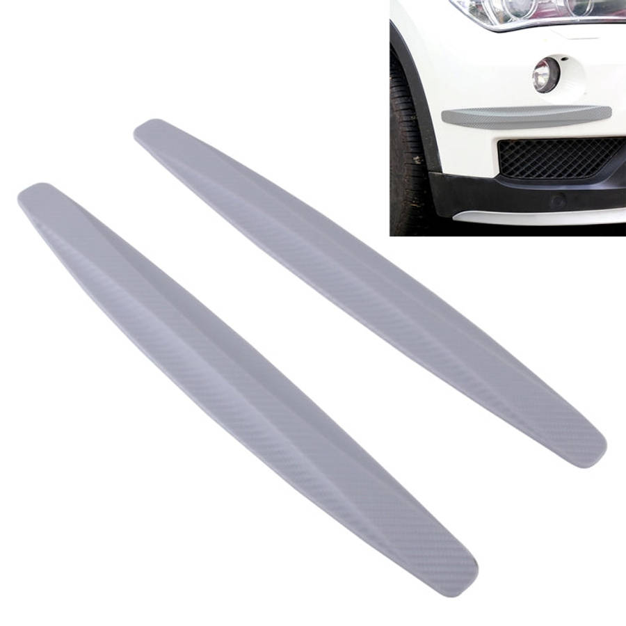 2 PCS Universal Car Body Carbon Fiber Bumper Guard Protector Sticker/Car Crash Bar Bumper Strips ...