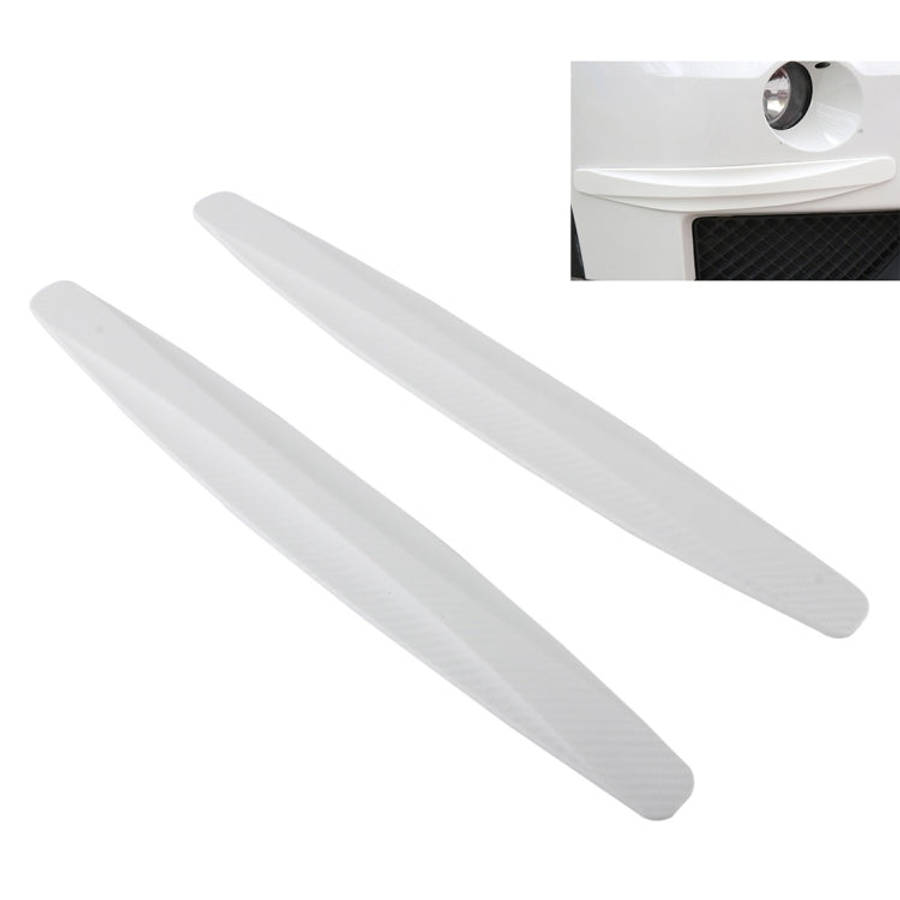2 PCS Universal Car Body Carbon Fiber Bumper Guard Protector Sticker/Car Crash Bar Bumper Strips ...