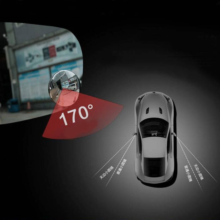 10 PCS Car Blind Spot Rear View Wide Angle Mirror, Diameter: 5.5cm, 10 PCS 5.5cm Rear View Wide A...