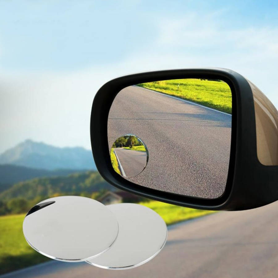 10 PCS Car Blind Spot Rear View Wide Angle Mirror, Diameter: 5.5cm, 10 PCS 5.5cm Rear View Wide A...