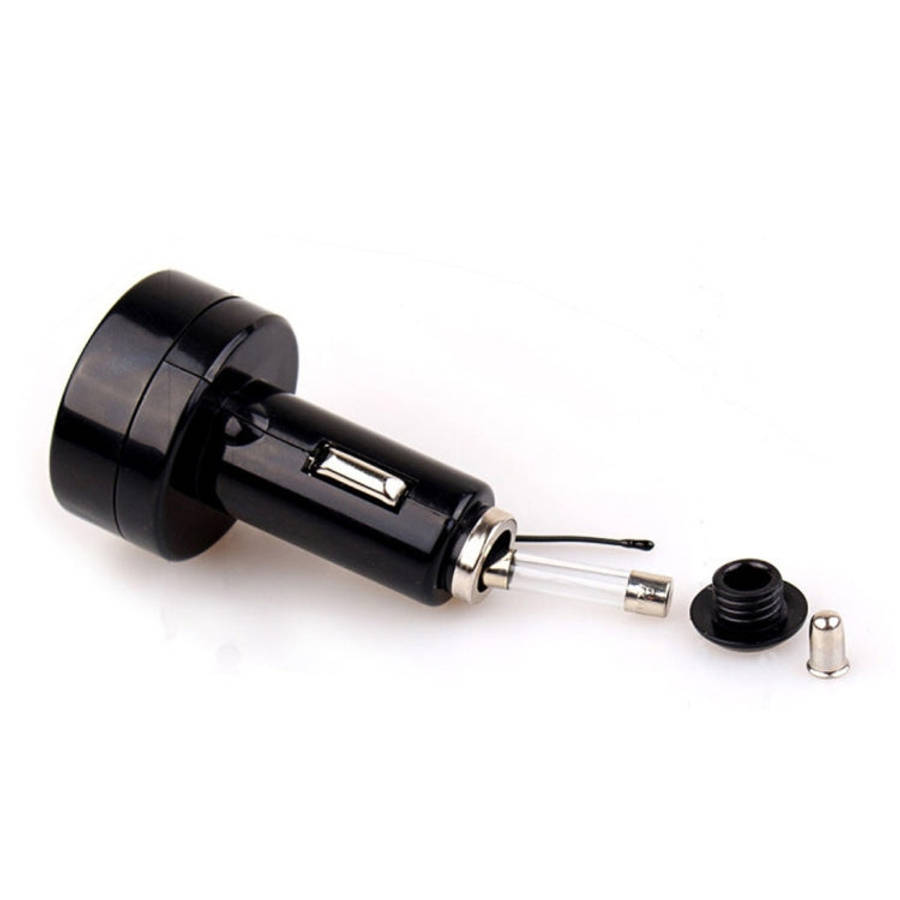 2 in 1 Universal Car Digital Voltage Meter Temperature Meter (Random Color Delivery), Without USB...
