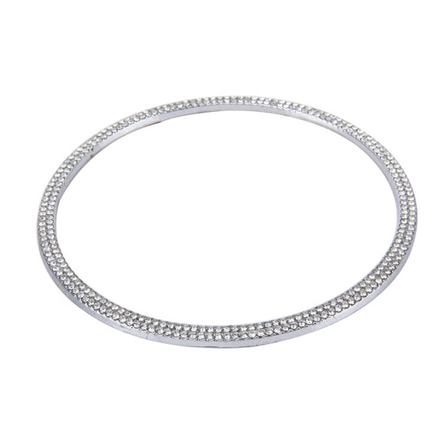 Car Aluminum Steering Wheel Decoration Ring with Diamonds For Audi, For Audi
