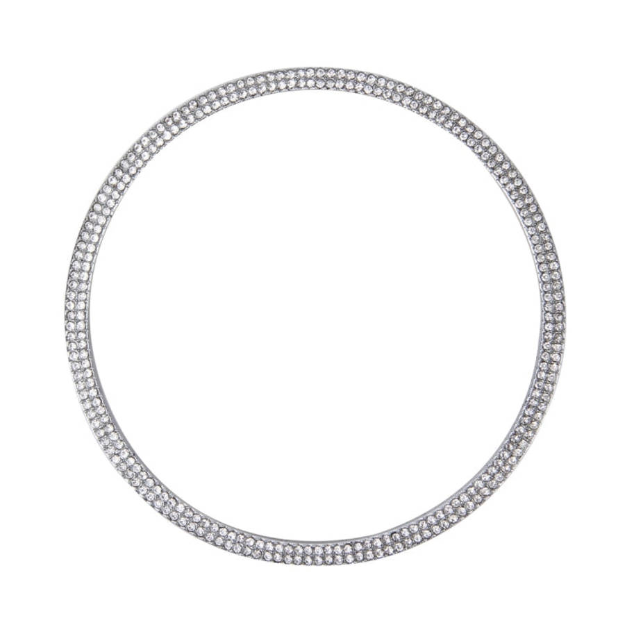 Car Aluminum Steering Wheel Decoration Ring with Diamonds For Audi, For Audi
