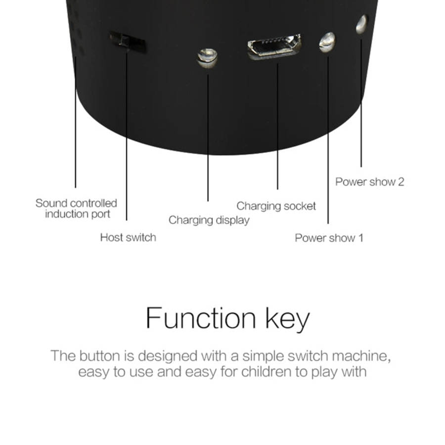 D33 5W USB Charging RGB Car Decoration Portable DJ Light Sound Activated Rotating Strobe Effect A...
