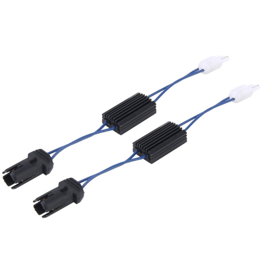 2 PCS T10 Car Auto Clearance Light Warning Error-free Decoder Adapter for DC 12V/3W, T10