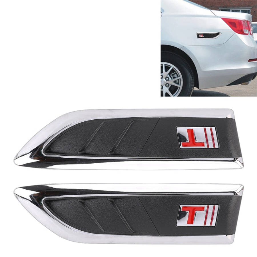 2 PCS Car Side Air Intake Flow Vent Fender Decorative Stickers Cover, Side Air Intake Flow Vent C...