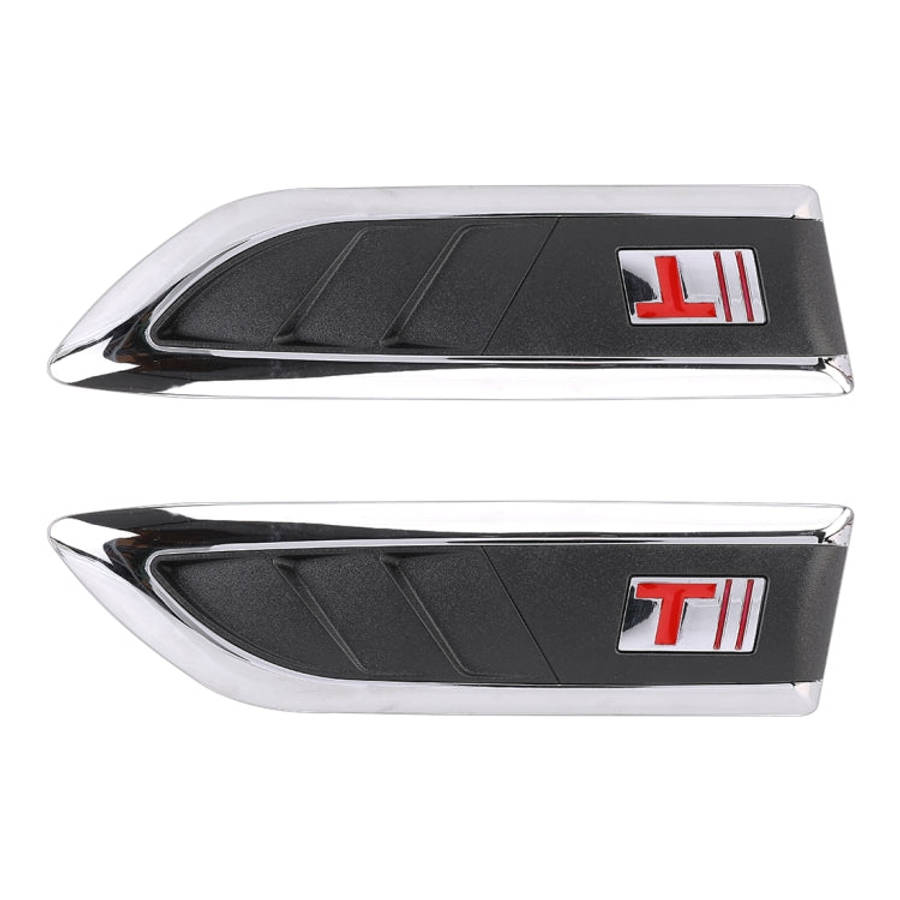 2 PCS Car Side Air Intake Flow Vent Fender Decorative Stickers Cover, Side Air Intake Flow Vent C...
