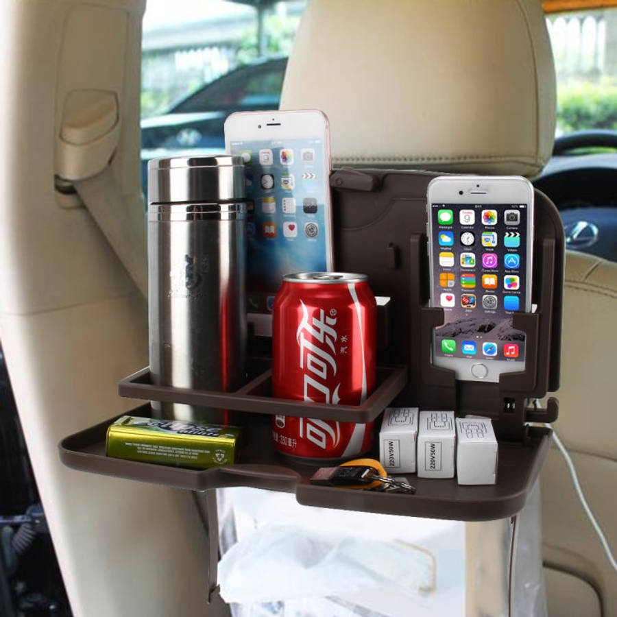 SHUNWEI SD-1509 Car Auto Back Seat Folding Table Drink Food Cup Tray Holder Stand Desk Multi-purp...