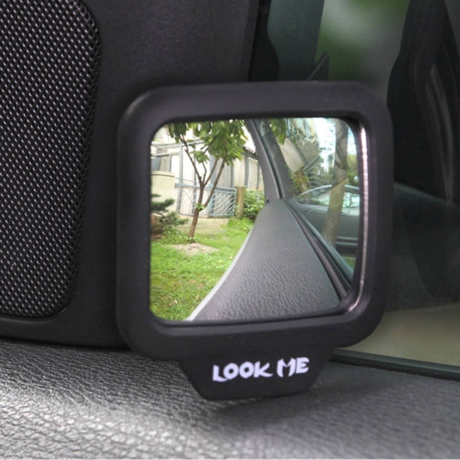 2 PCS 270 Degree Wide-angle Lens Magnetic Adjustable Rear View Mirror, 270 Degree Wide-angle Mirror