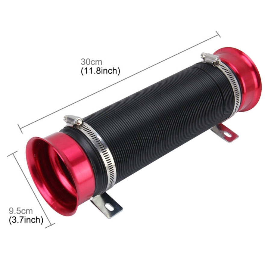 Car Auto Universal Tube Air Filter Adjustable Cold Air Injection Intake System Pipe Without Air F...