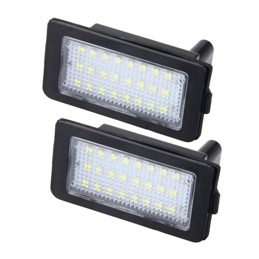 2 PCS Canbus License Plate Light with 24 SMD-3528 Lamps for BMW E38, For BMW E38