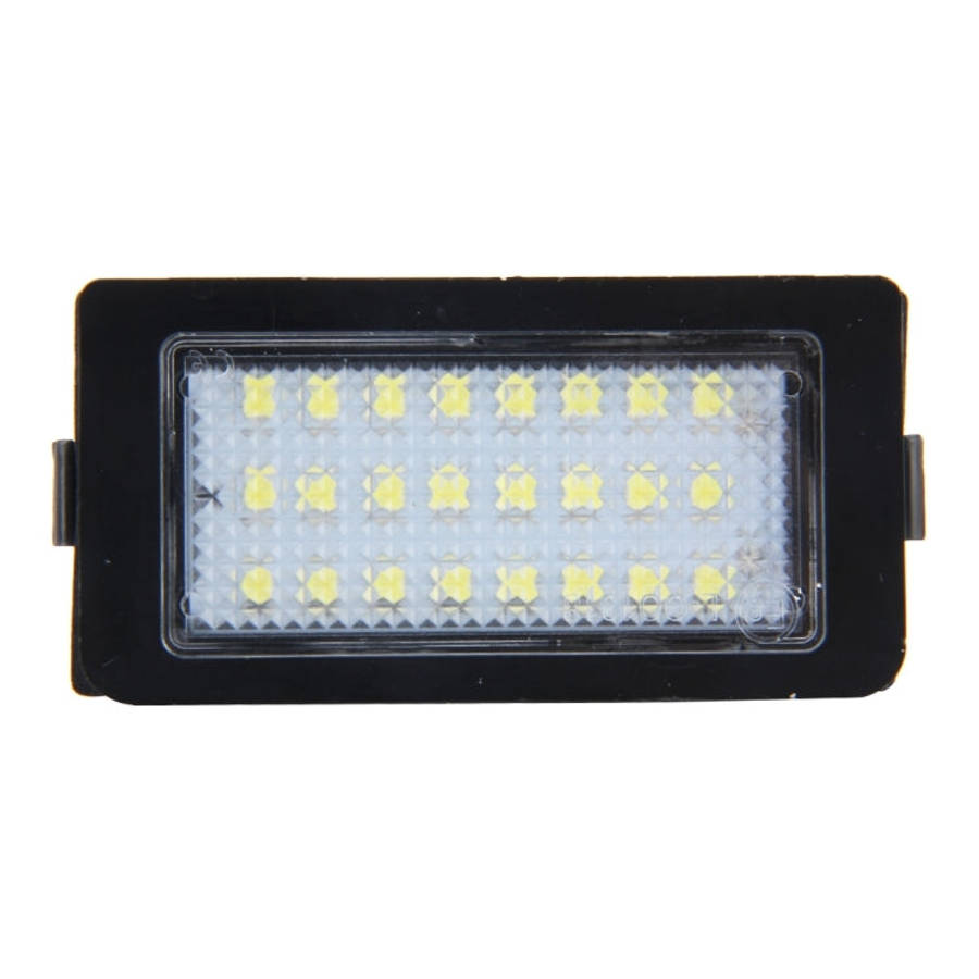 2 PCS Canbus License Plate Light with 24 SMD-3528 Lamps for BMW E38, For BMW E38