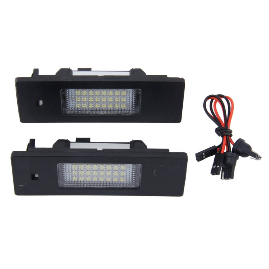 2 PCS License Plate Light with 24 SMD-3528 Lamps for BMW E87, For BMW E87