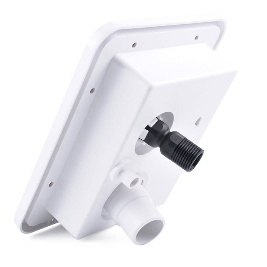 White Water Inlet Integrated Fill Dish Hatch Lock for RV Trailer Camper, A1063