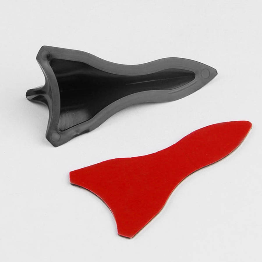 10 PCS Universal Car Black Shark Fin Diffuser Vortex Generator Roof Spoiler, Black