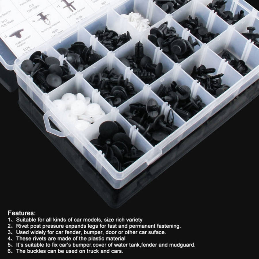 415 PCS Car Retainer Clips Assortment Car Panel Trim Plastic Fasteners Rivet Clips Set, 415 PCS