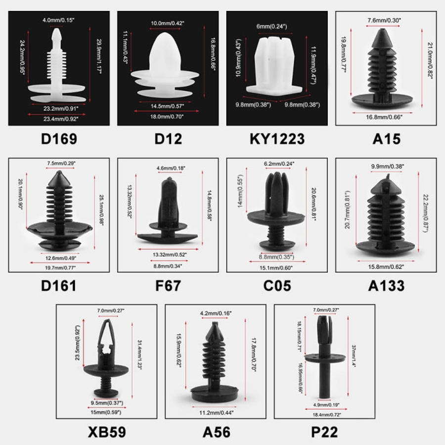 415 PCS Car Retainer Clips Assortment Car Panel Trim Plastic Fasteners Rivet Clips Set, 415 PCS