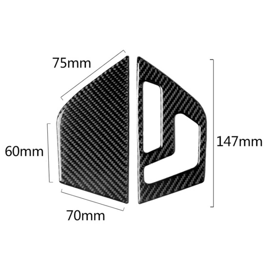 2 PCS Car Carbon Fiber Left Drive Seat Adjustment Panel Decorative Sticker for Mercedes-Benz W204...