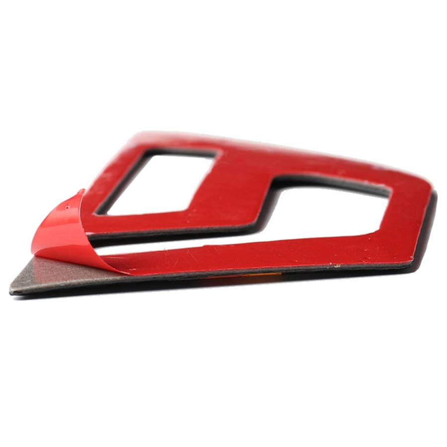 2 PCS German Flag Car Carbon Fiber Right Drive Seat Adjustment Panel Decorative Sticker for Merce...