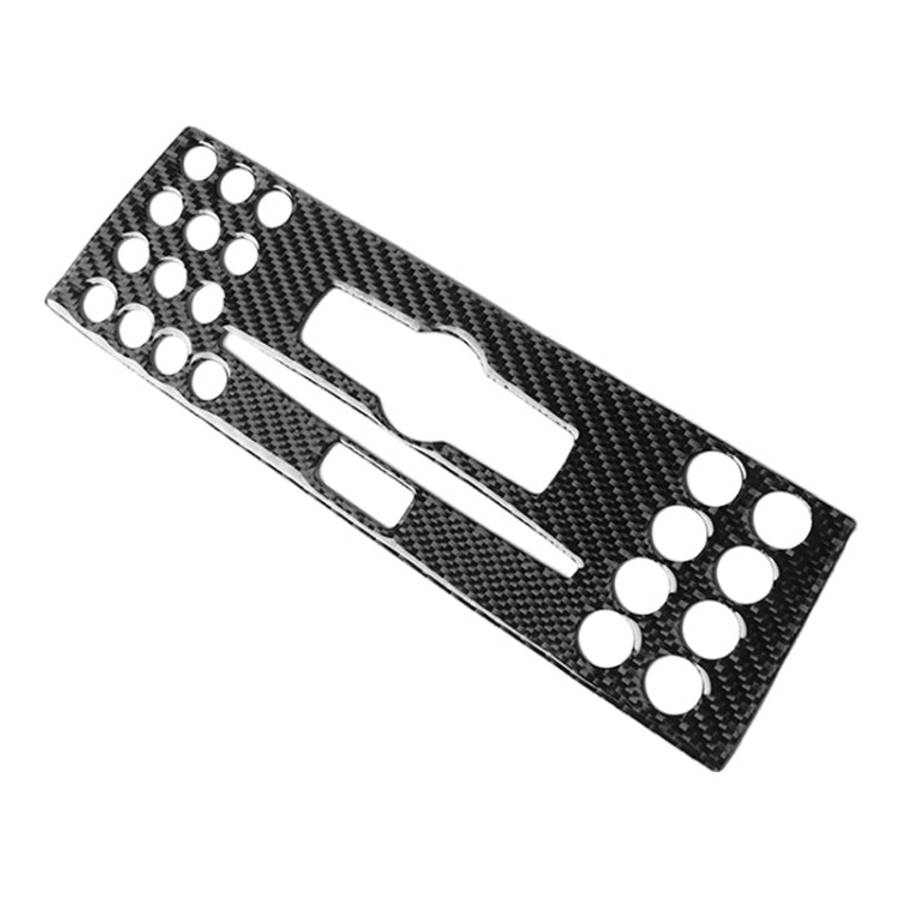 Car Carbon Fiber Center Console Panel Decorative Sticker for Mercedes-Benz W204 C Class 2007-2010...