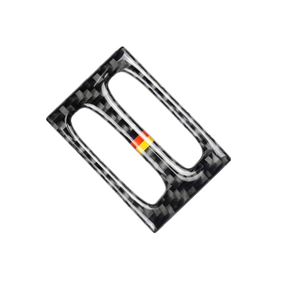 Car German Flag Carbon Fiber Intermediate Air Outlet Panel Decorative Sticker for Mercedes-Benz W...