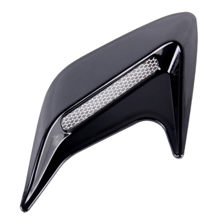 2PCS Plastic Decorative Air Flow Intake Turbo Bonnet Hood Side Vent Grille Cover With Self-adhesi...