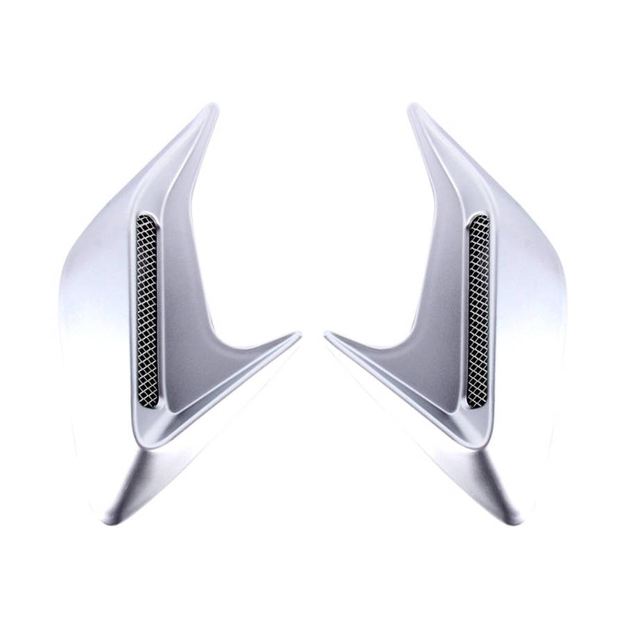 2PCS Plastic Decorative Air Flow Intake Turbo Bonnet Hood Side Vent Grille Cover With Self-adhesi...