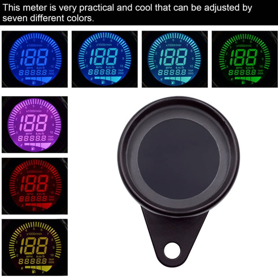 Motorcycle Multi-functional Modification Instrumentation Motorcycle Odometer Speedometer Tachomet...